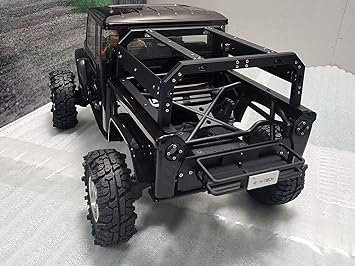 H-TECH RC CNC Aluminum Metal Rear Garnish & Basket for Vanquish VS4-10 Phoenix 1/10 Accessories