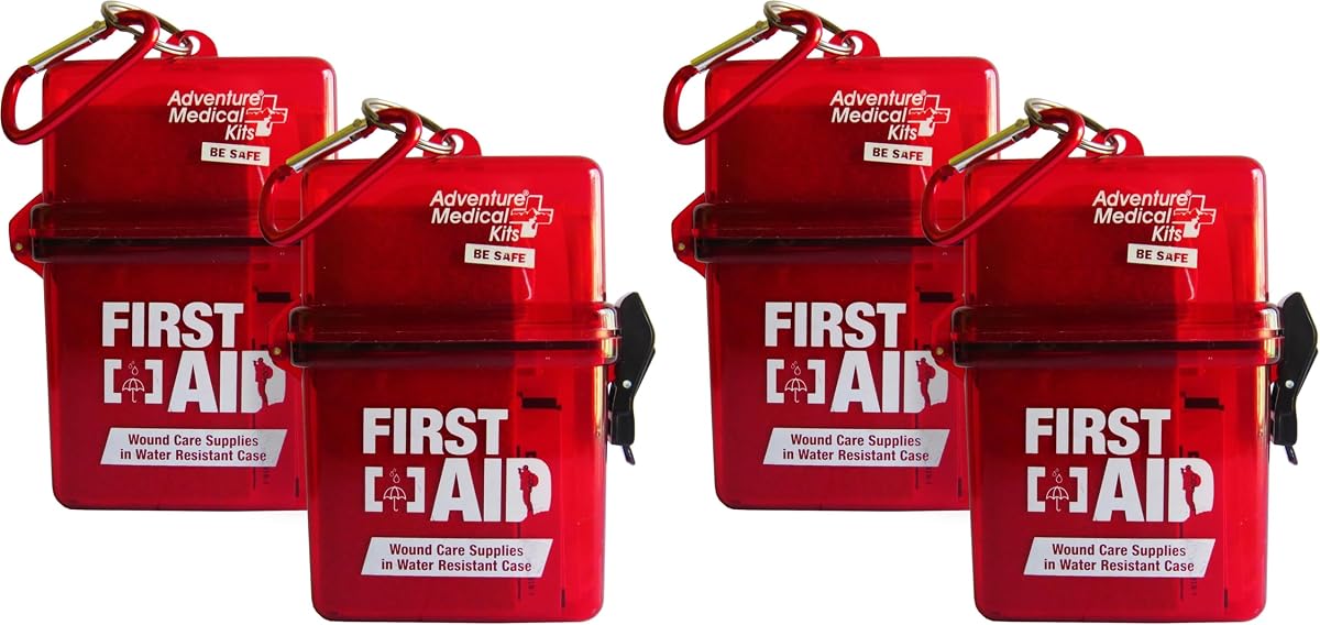 Adventure Medical Kits Botiquín de primeros auxilios, resistente al agua (paquete de 4)