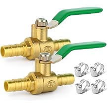 ERGAOBOY 2 x 8 mm 2-way hose nozzle ball valve straight