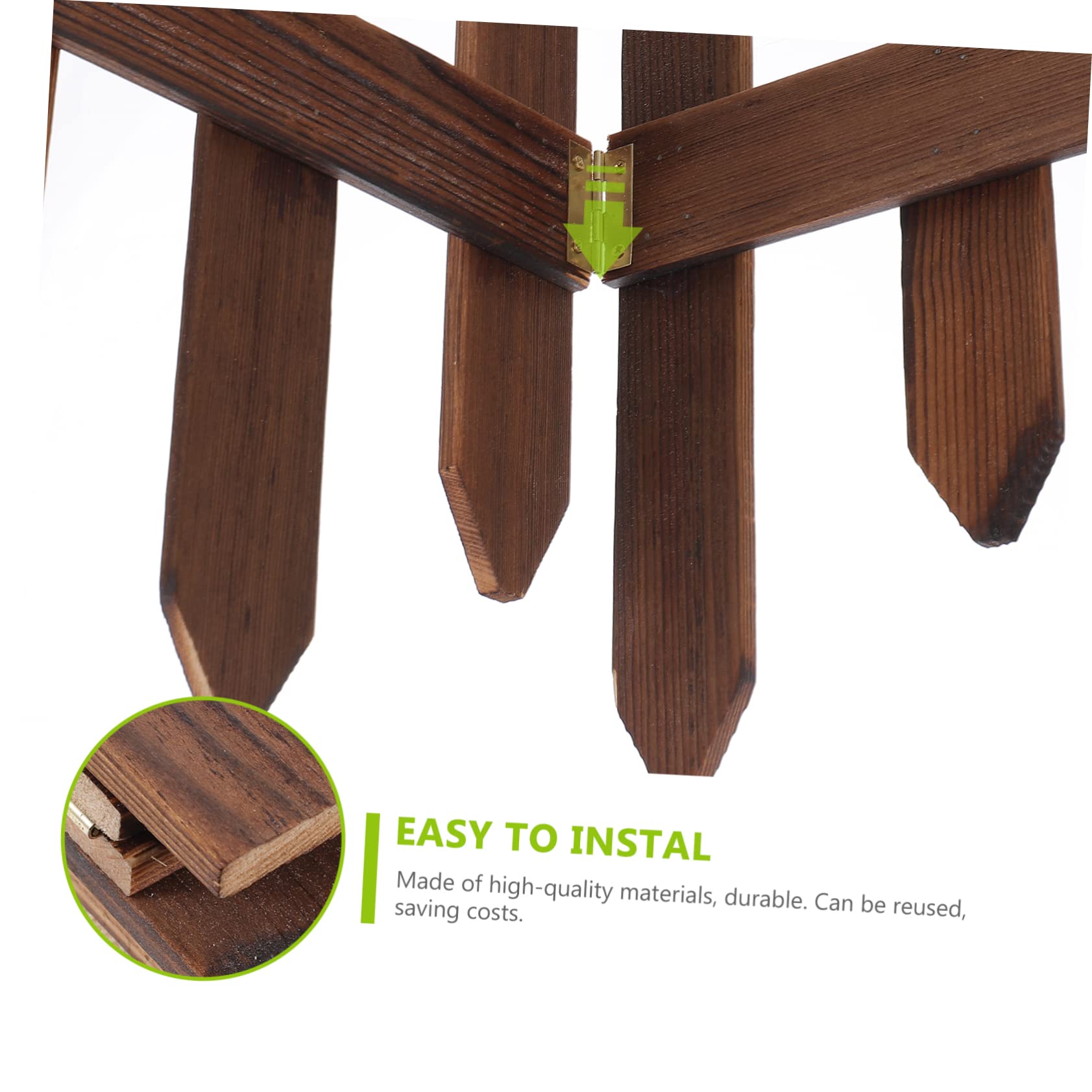 BESPORTBLE 1 Pc clôture de noël Jardin clôture palissade grillage jardin clôture jardin claustra bois exterieur décor clôtures en bois de cour extérieure clôture en bois de la cour légume