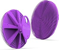 Vista 15 de Cepillo de limpieza corporal de silicona, paquete de 2, BEAUTAIL estropajo de ducha y baño, más higiénico que la esponja tradicional, hace espuma