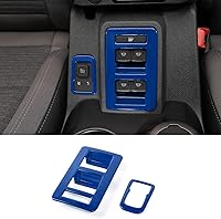 Vista 17 de para Bronco - Moldura de Control del Interruptor de Elevación de Ventana, 2 Piezas Cubierta del Panel de Ajuste del Espejo Retrovisor de la Consola