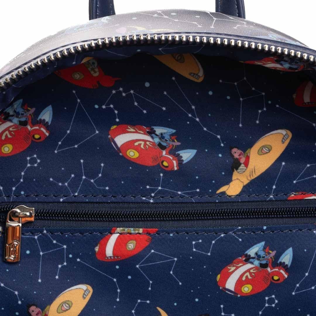 Loungefly Disney Lilo & Stitch Zodiac Glow In The Dark All-Over Print Womens Backpack