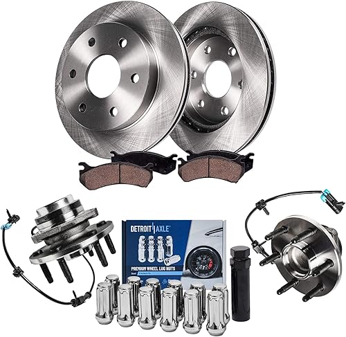 Miniatura 26 de Detroit Axle - Kit de freno para Mazda 3 06-13 2009 2010 2012-2013 Mazda 3 Sport, rotores de freno de disco pastillas de freno de cerámica 2006 2007