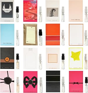 16pcs Designer Perfume Sample Set for Women, Travel Size Luxury Mini Fragrance Vials, Long Lasting Discovery Sampler Gift Set for Her