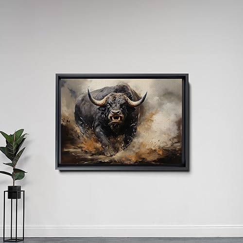 Miniatura 5 de Captivating Brilliance, Abstract Prints, Textured Bull Prints on Canvas, Handmade Artwork of Extraordinary Abstract Expression, Wall Art, Home Decor