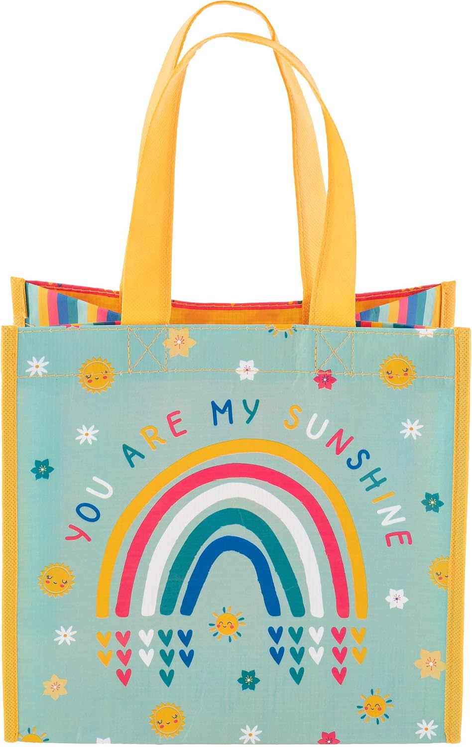 Stephen Joseph, Medium Recycled Gift Bag with Handles, Kids, Reusable, Birthday Party Gift Bag, Shopping Bag