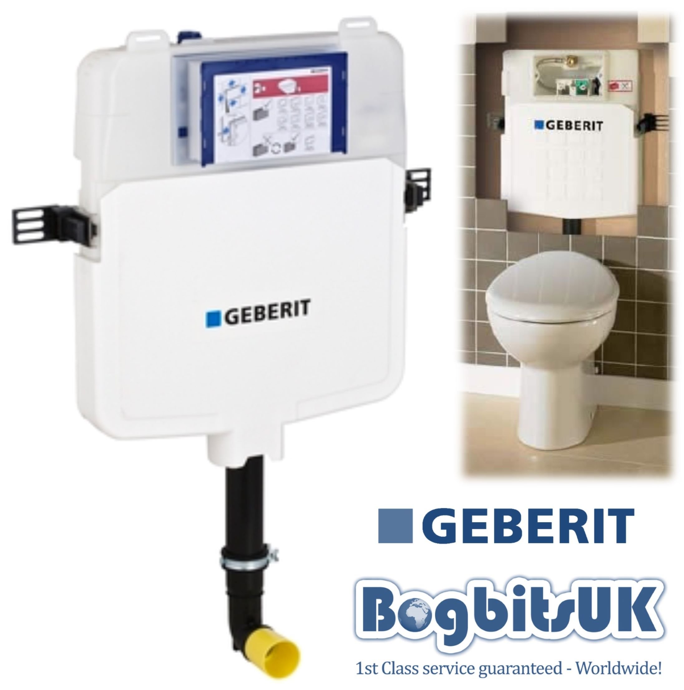 Geberit Sigma UP720 Concealed Built in Back to Wall WC Dual Flush Cistern 8cm 109.772.00.1