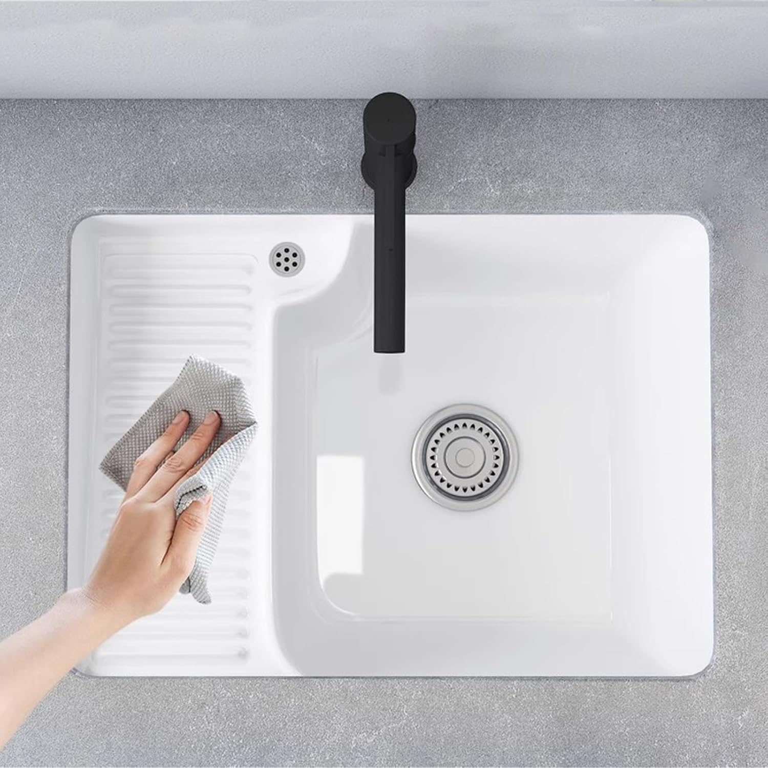 Washboard Laundry Room Sinks Laundry Sink with Washboard Bathroom Sinks Undermount Bathroom Sink Square Bathroom Sink Ceramic Laundry Sink Laundry Sink Undermount Utility Sink 33in/84cm