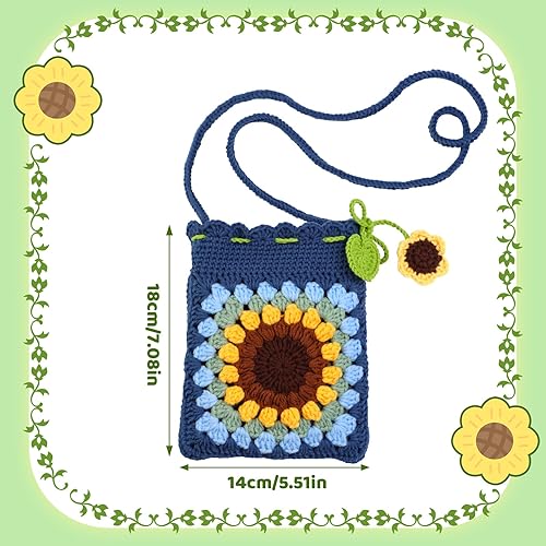 Miniatura 7 de Pnytty Kit de ganchillo para principiantes, bolsa de kit de ganchillo para principiantes, kits de punto para principiantes de ganchillo para