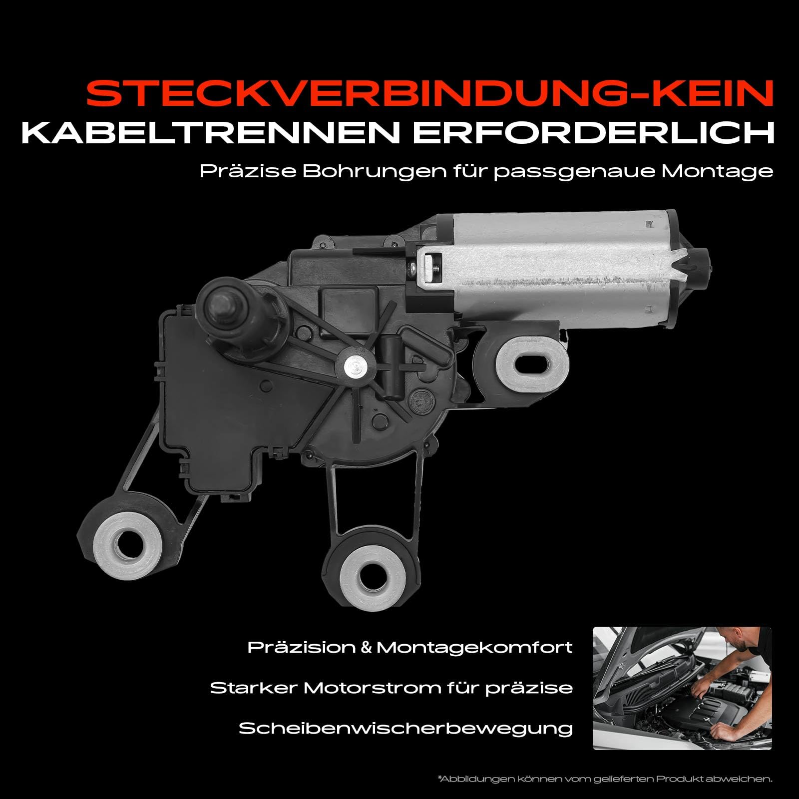 Frankberg 1x Wischermotor Hinten Links oder Rechts Kompatibel mit Freelander 2 FA 2.2L 3.2L 2006-2014 Freelander 2 L359 2.2L 2010-2014 Replace# LR002243