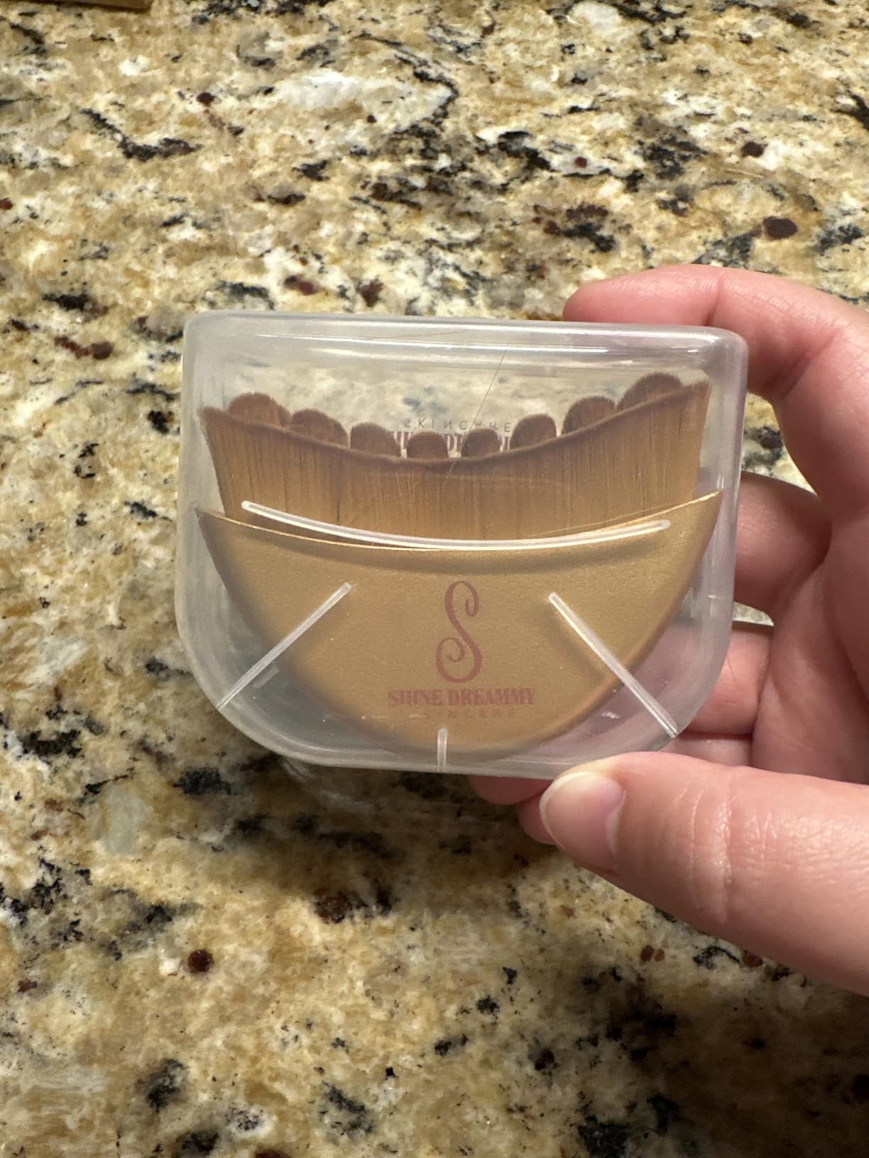 Shine Dreammy Lymphatic Contour Face Brush-Instruction Included-for Facial Sculpting. Anti-Puffiness, Detox & Lift, Improves Skin Glow & Absorption. Guasha Depuff Lift Brush for Face Neck Chin Massage Tool