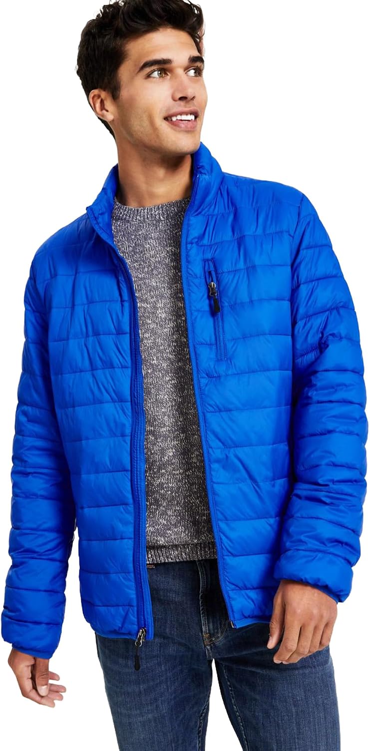 Club Room Mens Quilted Puffer Jacket