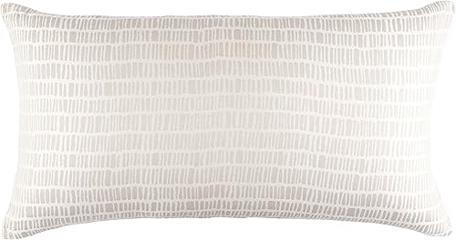 Miniatura 3 de Pine Cone Hill Talus - Funda de edredón de yeso, tamaño estándar, patrón gráfico neutro/marfil