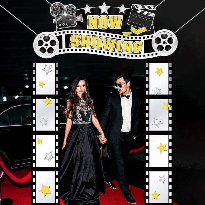 Cartel para fiesta temática de película 3 piezas miniatura 6