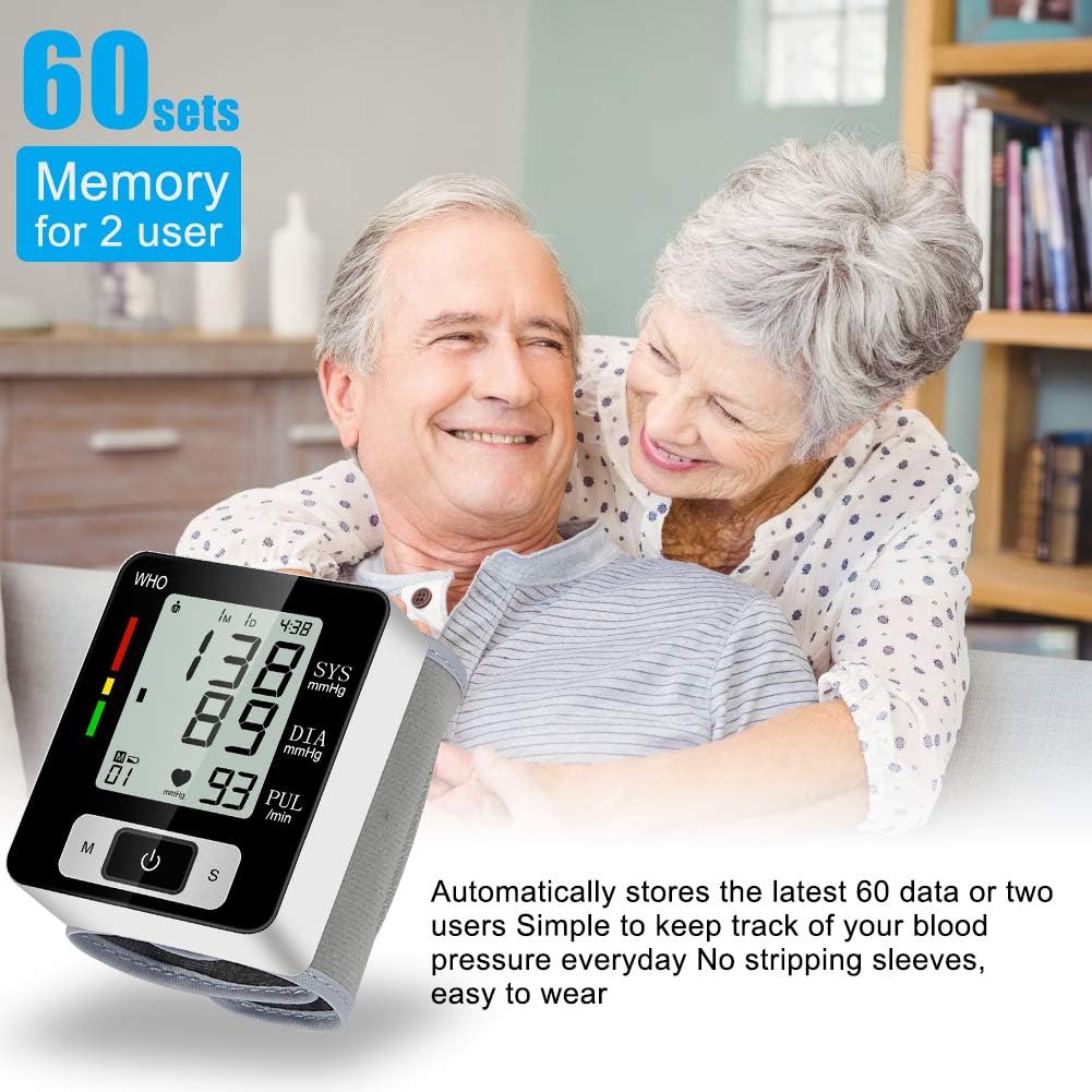 Blood Pressure Monitors, Fully Automatic Accurate Digital Wrist BP Machine with