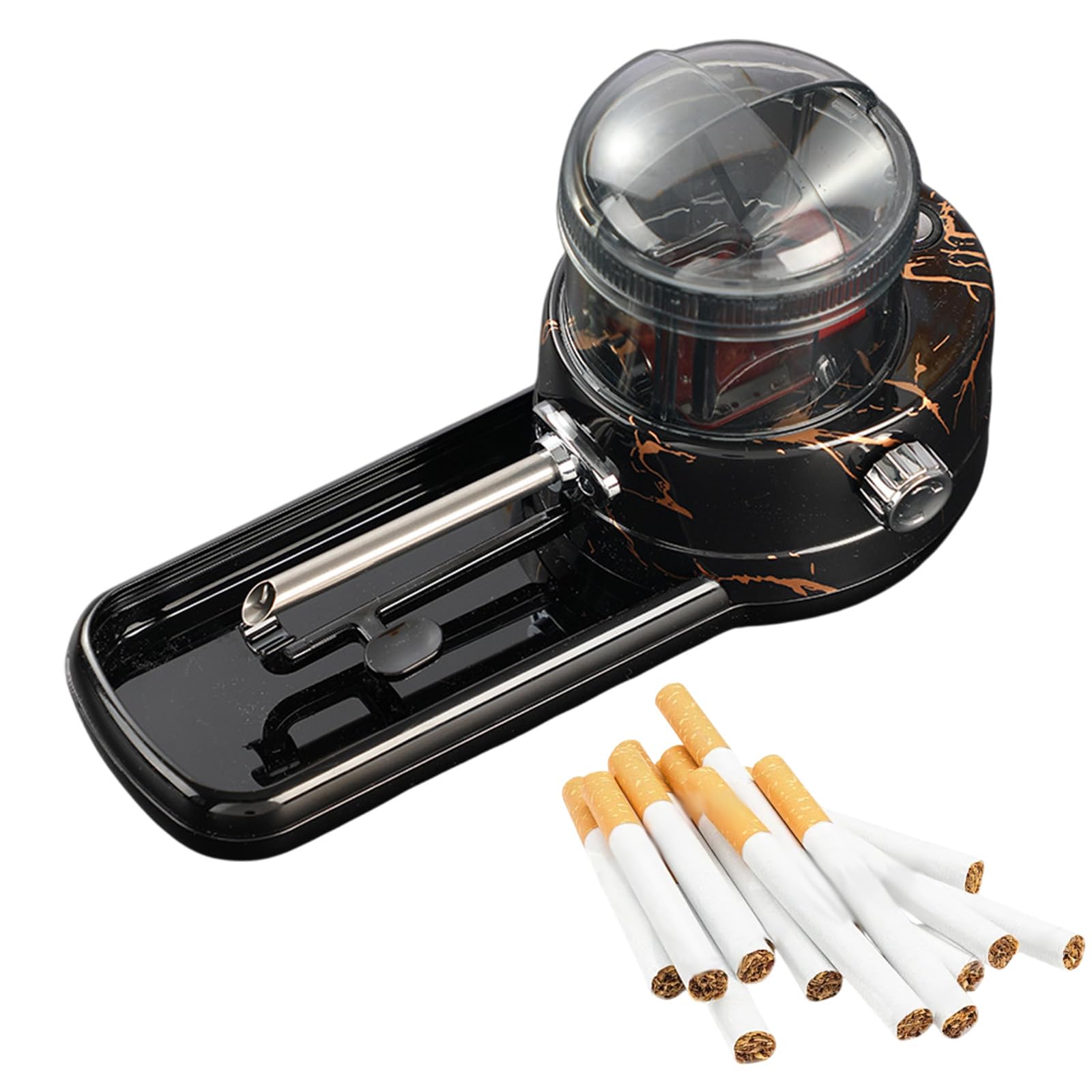 Automatico Della Sigaretta Del Rullo Del Tabacco Delle Macchine di Riempimento Della,Elasticità Del Tabacco Regolabile in 4 Livelli,con Due Tipi di Tubi Del Tabacco da 8 mm/6,5 mm,Adatti ai Fu(Size:B)