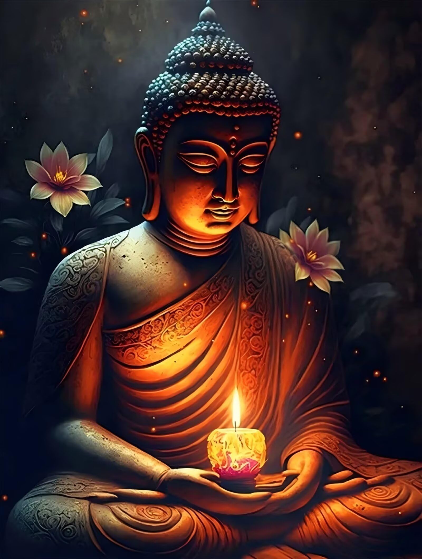 Puzzle 1500 pièces,Statue de Bouddha Puzzl pour Adultes, Puzzles pour Adultes Jeu éducatif Défi Jouet, Jeu d'adresse pour Toute la Famille, Puzzle pour Adulte Enfants