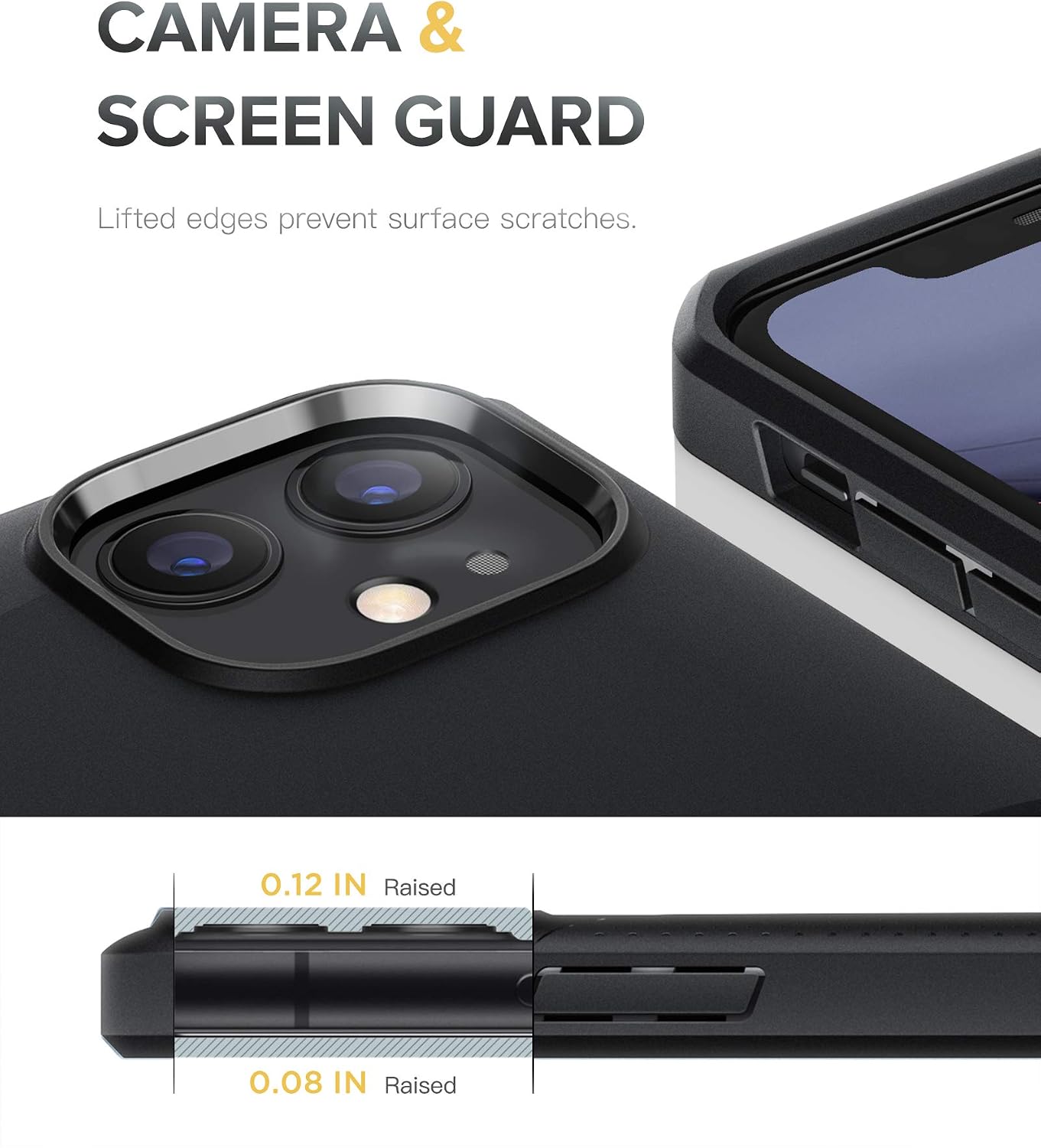 MOBOSI Net Armor Compatible with iPhone 11 Case, Shockproof Durable Soft TPU Bumper Protective Drop Protection Phone Cover, Matte Black
