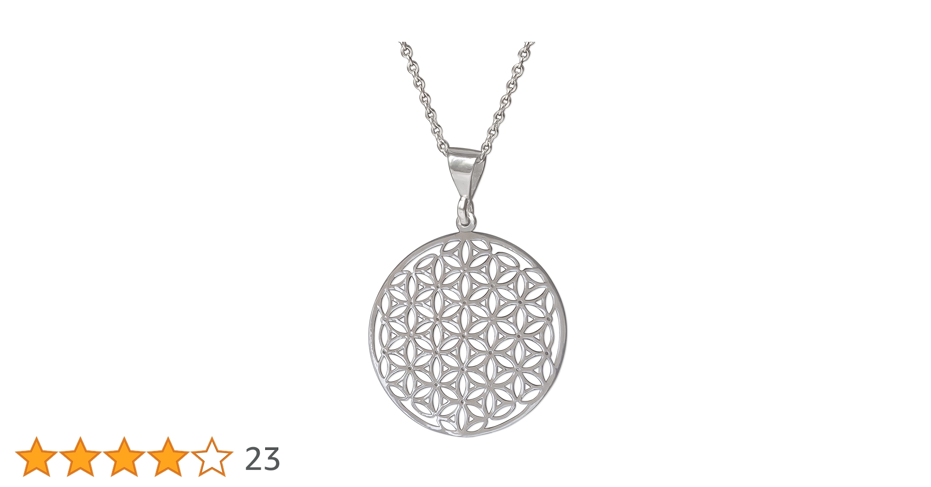 【HYSFORM】TIMEPIECE NECKLACE Sterling Silver Star and Crescent Moon Necklace