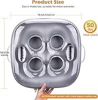 Vista 6 de Inflatable Floating Drink Holder for Pool Party Beach hot tub