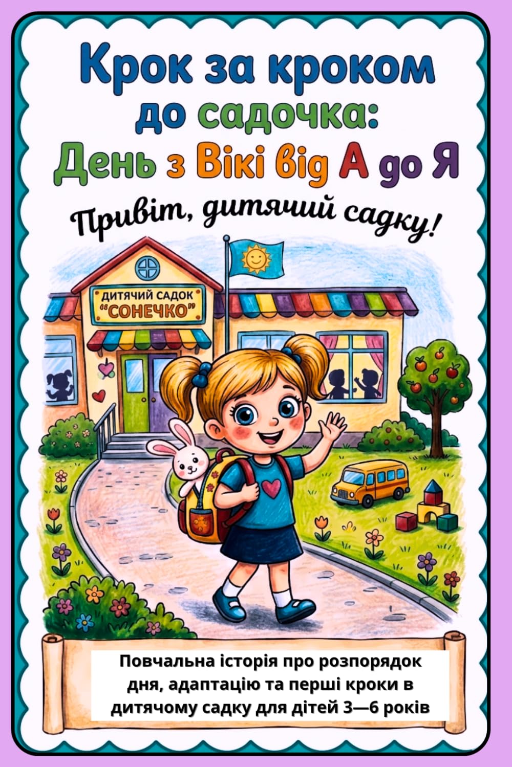 Крок за кроком до садочка: День з Вікі від А до Я: Step by Step to Kindergarten: Повчальна історія про розпорядок дня, адаптацію та перші кроки в ... (Українською мовою): An educational story ab