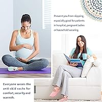 Vista 20 de Ozaiic - Calcetines de yoga para mujer con correas y agarres antideslizantes, ideales para pilates, Pure Barre, ballet, danza y entrenamiento