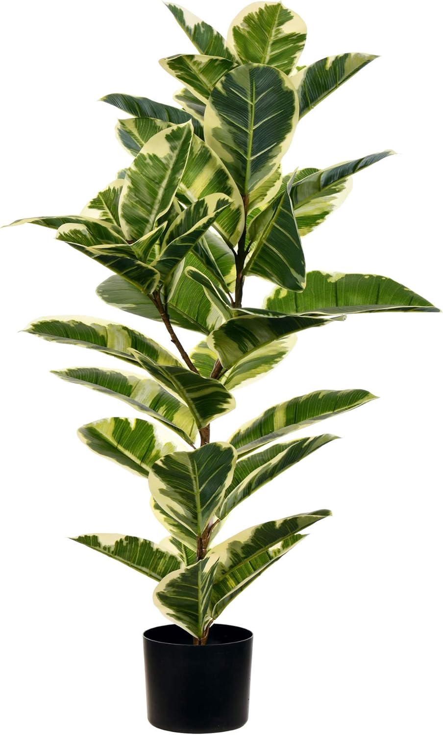 Vickerman Everyday 38" Artificial Real Touch Potted Dieffenbachia Tree - Lifelike Home Office Decor - Faux Indoor Potted Tree - Perfect Indoor Greenery