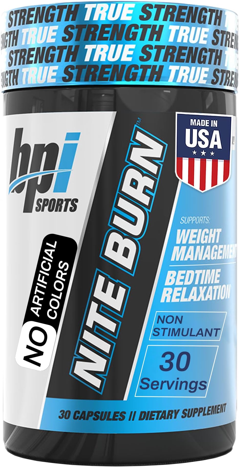 BPI Sports Nite burn – Nighttime Fat Burner & Sleep Support – Keto-Friendly – Weight Loss, Burn Fat, Relaxation, Boost Metabolism – 30 servings – 640mg