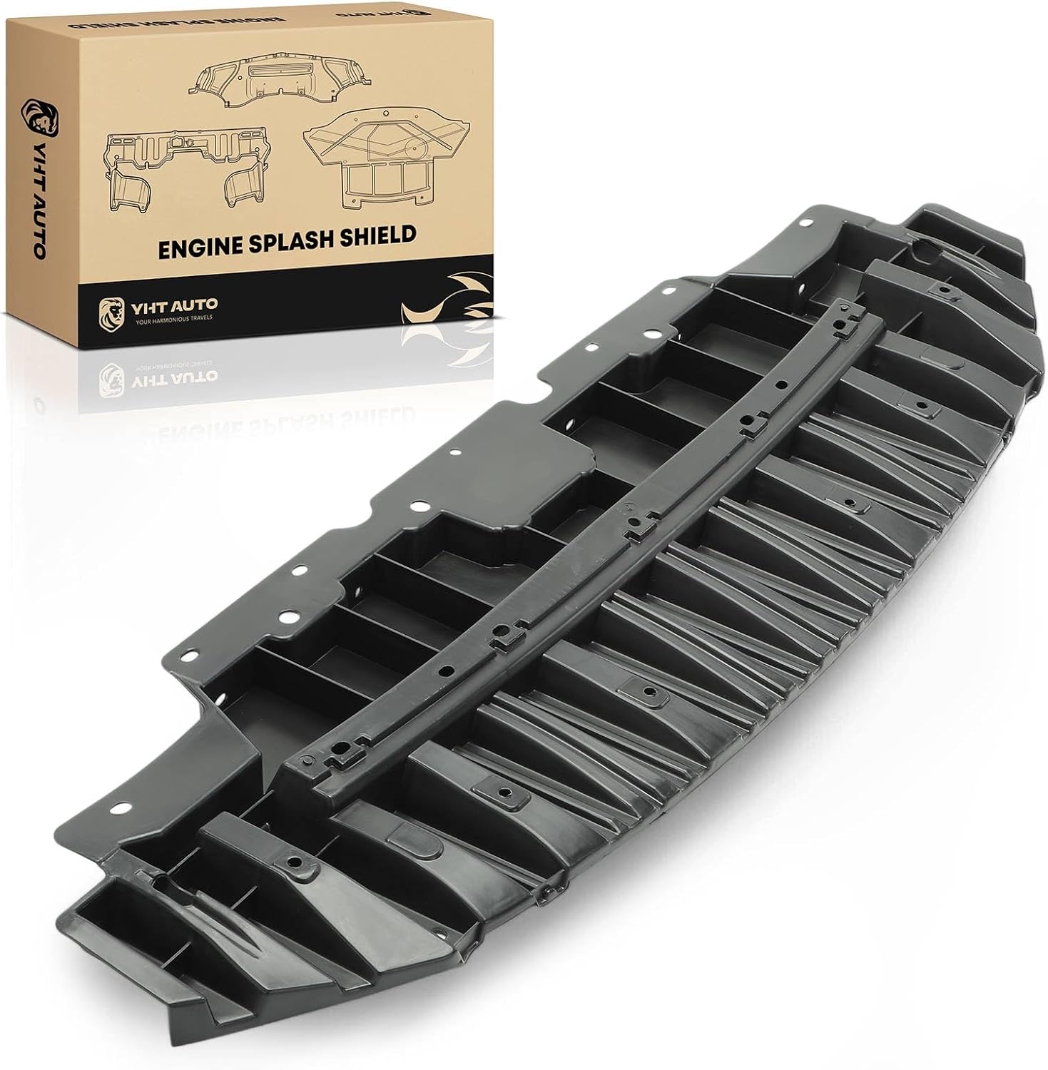 YHTAUTO Front Lower Engine Splash Shield Compatible with Nissan Sentra 2015-2019, Splash Guard Engine Case Guards