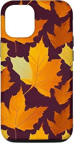 Funda de Halloween con diseño de hojas de otoño para iPhone 13