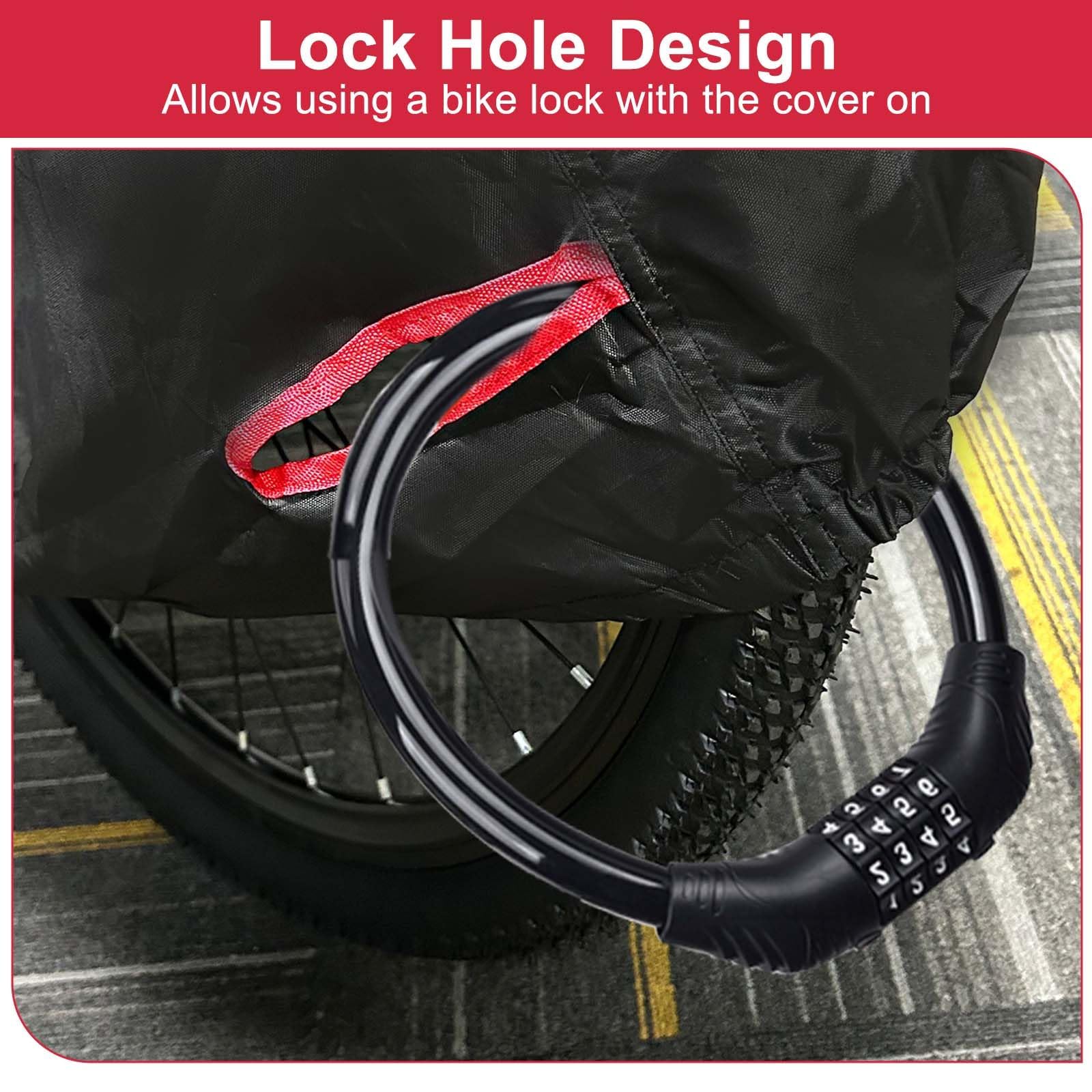 Fietshoes met slotgaten, fietsbeschermhoes voor 1, 2, 3 fietsen, 210 x