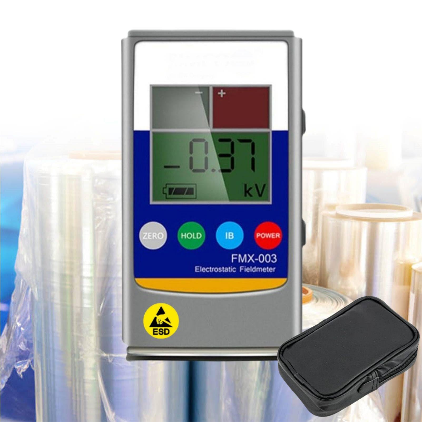 MhWrughts Electrostatic Voltage Meter Resistance Meter 0-20kV LCD Dual Function Tester for Anti-Static Material Inspection 0~20KV