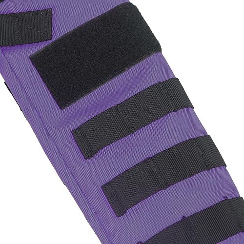 Miniatura 36 de KRATARC Carcaj de flechas traseras ligeras de doble uso, plegable, compacta, con sistema Molle para disparar al blanco Negro - Diámetro 4 pulgadas