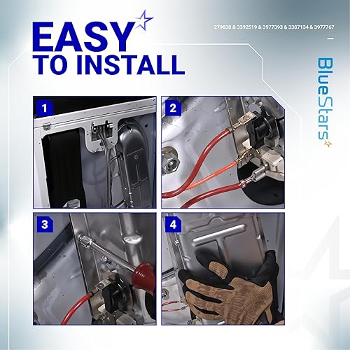 Miniatura 9 de [2025 actualizado] 279838 WED4815EW1 Elemento calefactor para secadora de hidromasaje WED6200SW1 WED5000DW2 WED5300VW0 WED4800BQ1 Maytag MEDC215EW1