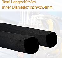 Vista 3 de Funda protectora de nailon para manguera, cubierta de cable, manguera hidráulica de antorcha Tig, diámetro interior de 1 pulgada, 10 pies