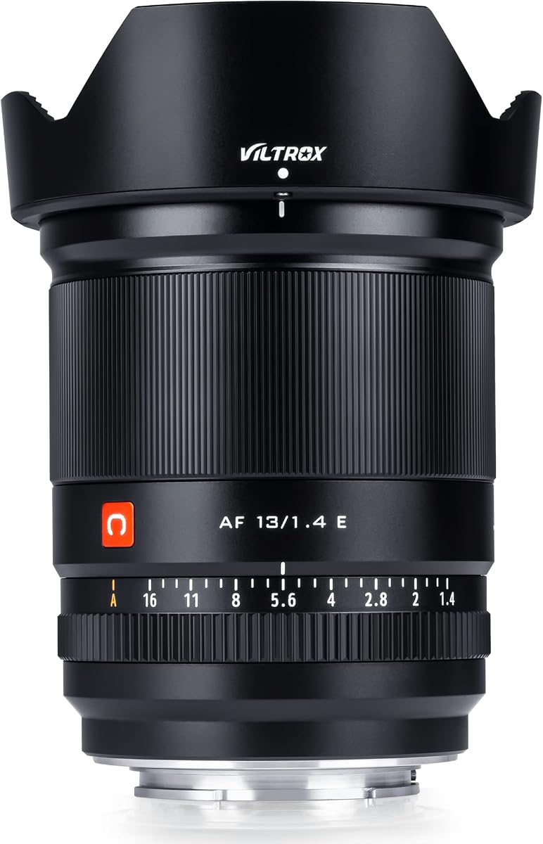 VILTROX 13mm F1.4 f/1.4 E STM Auto Focus Ultra Wide Angle Lens APS-C Large Aperture Prime Lens Compatible with Sony E-Mount Cameras A7Ⅲ A7RⅡ A7Ⅱ A7S A7R A7 A9 A9II A6600 A6500 A6400 A6300 A6000