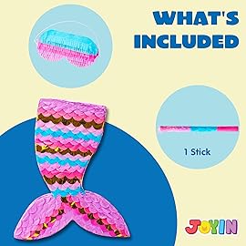 Mermaid Tail Pinata with Plastic Bat and Paper Blindfold for Fun Fiesta Taco Party Supplies, Photo Props, Mexican Theme Decoration, Carnivals Festivals, Girl Kids Birthday Parties 13W x 15.7H