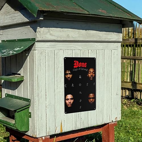 Miniatura 7 de Bone Music Thugs-N-Harmony Band - Letrero de metal para decoración de pared para el hogar, jardín, granja, campo, café y pub, 12 x 8 pulgadas