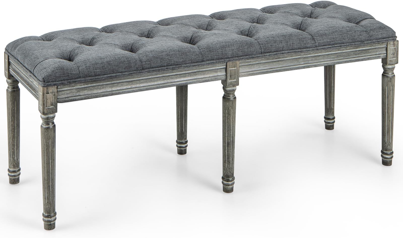 Giantex Vintage Dining Room Bench - 47" L Upholstered Entryway Bench ...