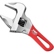 Top Industrial HM-43MSR Rattle-Free Monkey Wrench, Red, Short Work Wide, Mouth Opening 0-1.7 inches 0-43 mm
