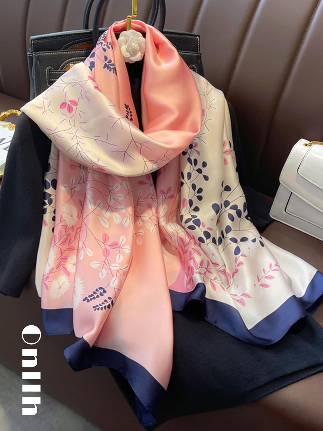 Large Shawl Scarf For Women Lightweight Wraps Silky Headscarf Long Sunscreen Scarfs T23 - Image 3