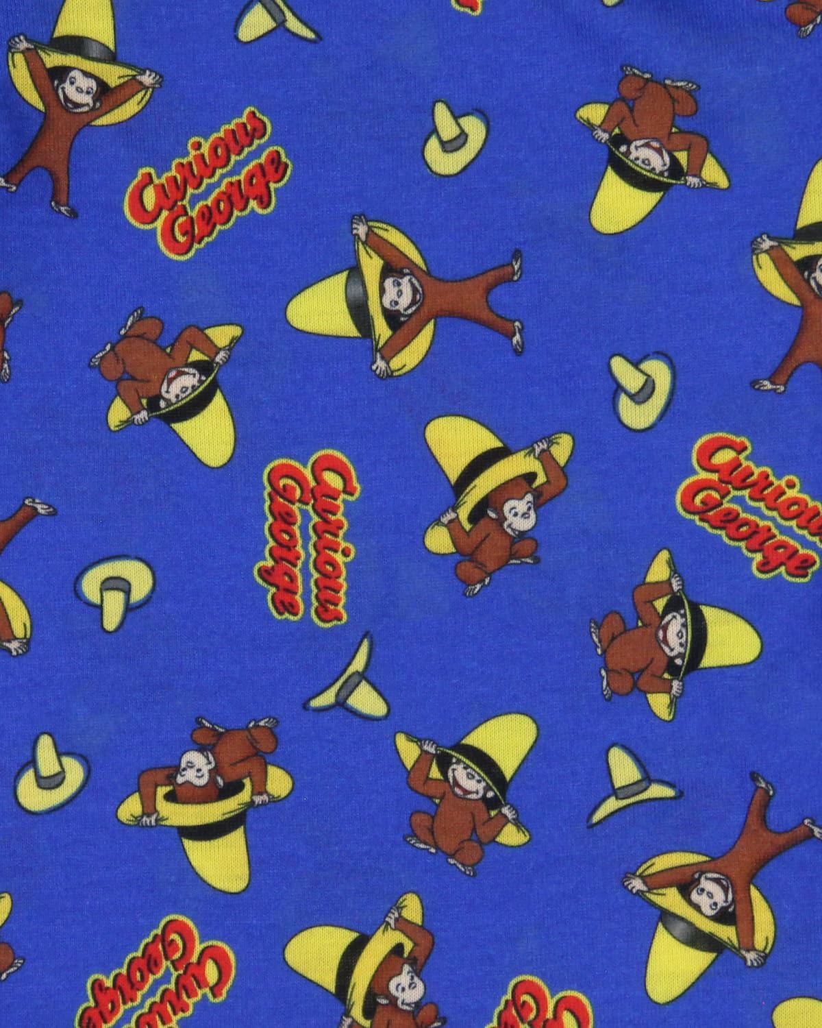 INTIMO Curious George Big Yellow Hat Toddler Kid's Raglan 2-Piece Long Sleeve Long PJ Pant Pajama Set for Boys Girls - Image 6