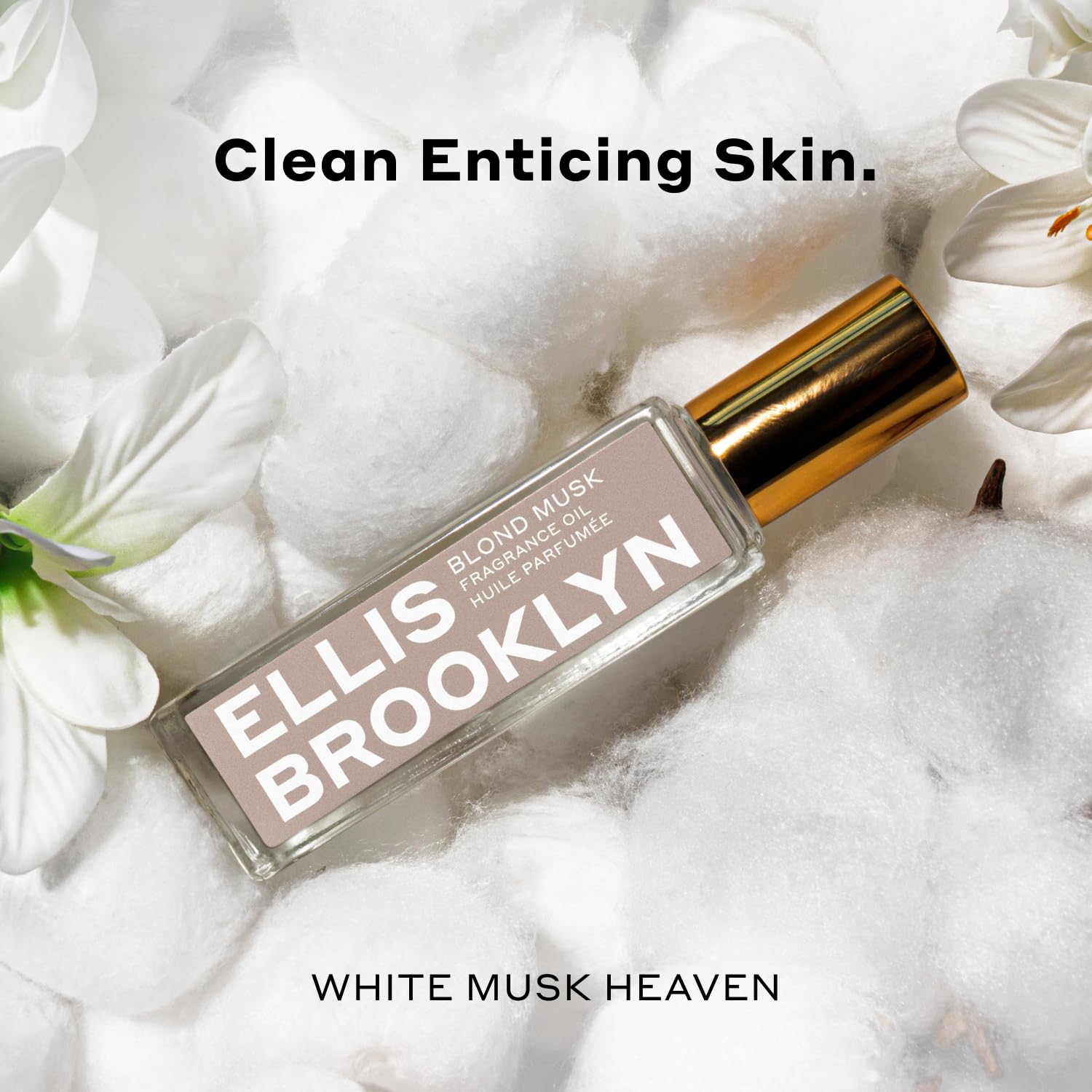 Ellis Brooklyn Blond Musk Perfume Oil Roll-On for Women – Clean White Musk Scent – Bergamot, Violet Petal, Waterlily, Rose & Vanilla Orchid – Long Lasting Fragrance, Travel-Friendly Rollerball, 15ml - Image 2