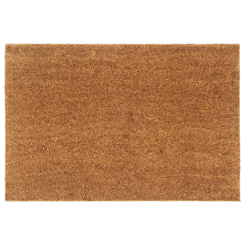 Paillasson en fibre de coco - 60 x 90 cm - Naturel touffeté - Avec dessous antidérapant - Pour entrée - Pour l'intérieur et l'extérieur - Matériau durable - Anti-saleté