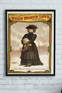 Postermanya (pster13862) When Women Love Vintage Çerçeveli Tablo (21x30cm)