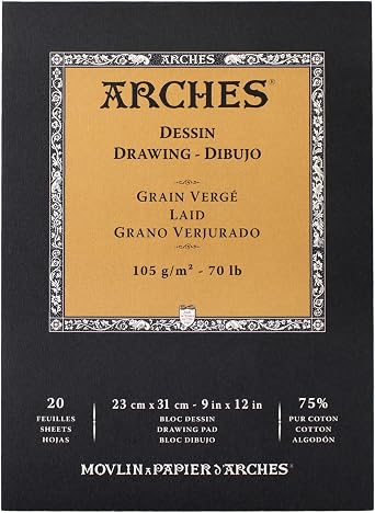 Arches Sketch Pad, 105g/m2, 23X31cm, 20 Sheets 39563100