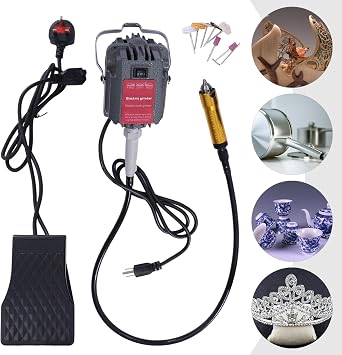 Flex Shaft Hanging Grinder Carver Rotary Tool 230W Electric Hanging Grinder Carver Multi-Function Metalworking Jewelry Tool Repair Kit