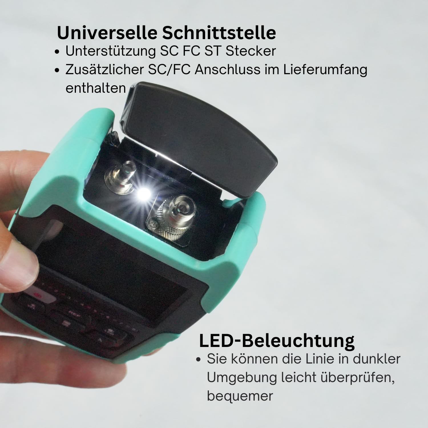 TM530 4 in 1 Optical Power Meter with VFL RJ45 LED Light LWL Optisches Leistungsmessgerät