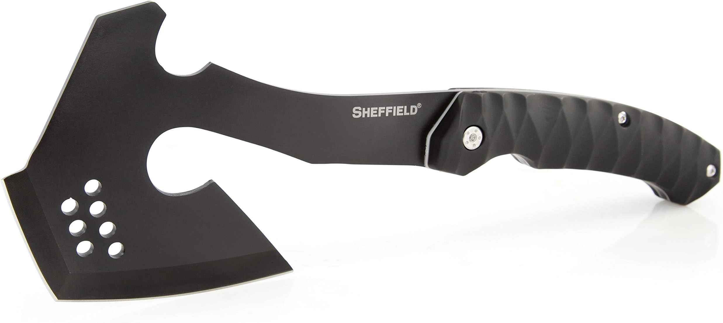 Sheffield 12153 Standoff Tactical Tomahawk with Sheath, Survival Hatchet Lightweight, Hatchet Camping Survival, Hand Hatchets, Axe Throwing Hatchet